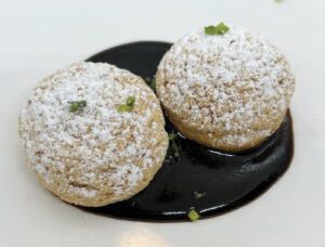 Sweet Pâte à Choux with Foie Grass Mousseline and Fig Balsamic Glace Reduction (Photo courtesy of Il Pizzico)