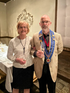 Chevalier Mark Lewonowski and Dame de la Chaine Susan Rees (Photo by Wesley Jefferies)