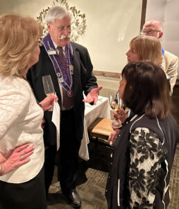 Dame de la Chaine Susan Rees, Chevalier Bruce Reynolds, Chevalier Mark Lewonowski, Dame de la Chaine Tatianna Gfoeller, and Ina Smith-Tornberg (Photo by Wesley Jefferies)