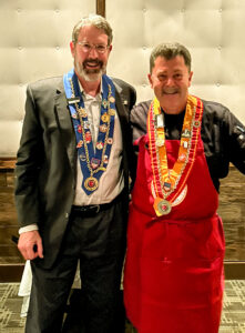 Vice Conseiller Gastronomique Pat Carroll and Chef Enzo Livia (Photo by Wesley Jefferies)