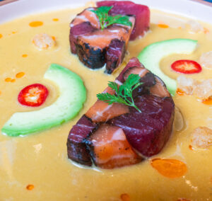 Salmon and Tuna Mosaico (Photo by Judith Mazza)
